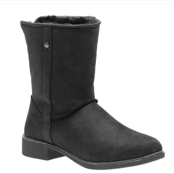 Abeo Burlington leather & shearling boots - Picture 2 of 10